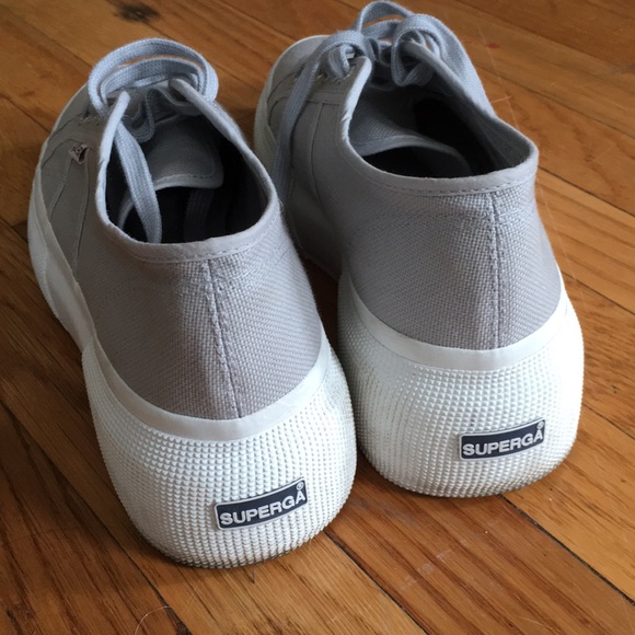 Superga 2287 gray platforms - Picture 3 of 4